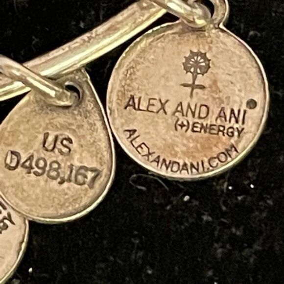 2014 Alex & Ani “Path of Life” pull chain silver tone charm bracelet - Picture 8 of 10